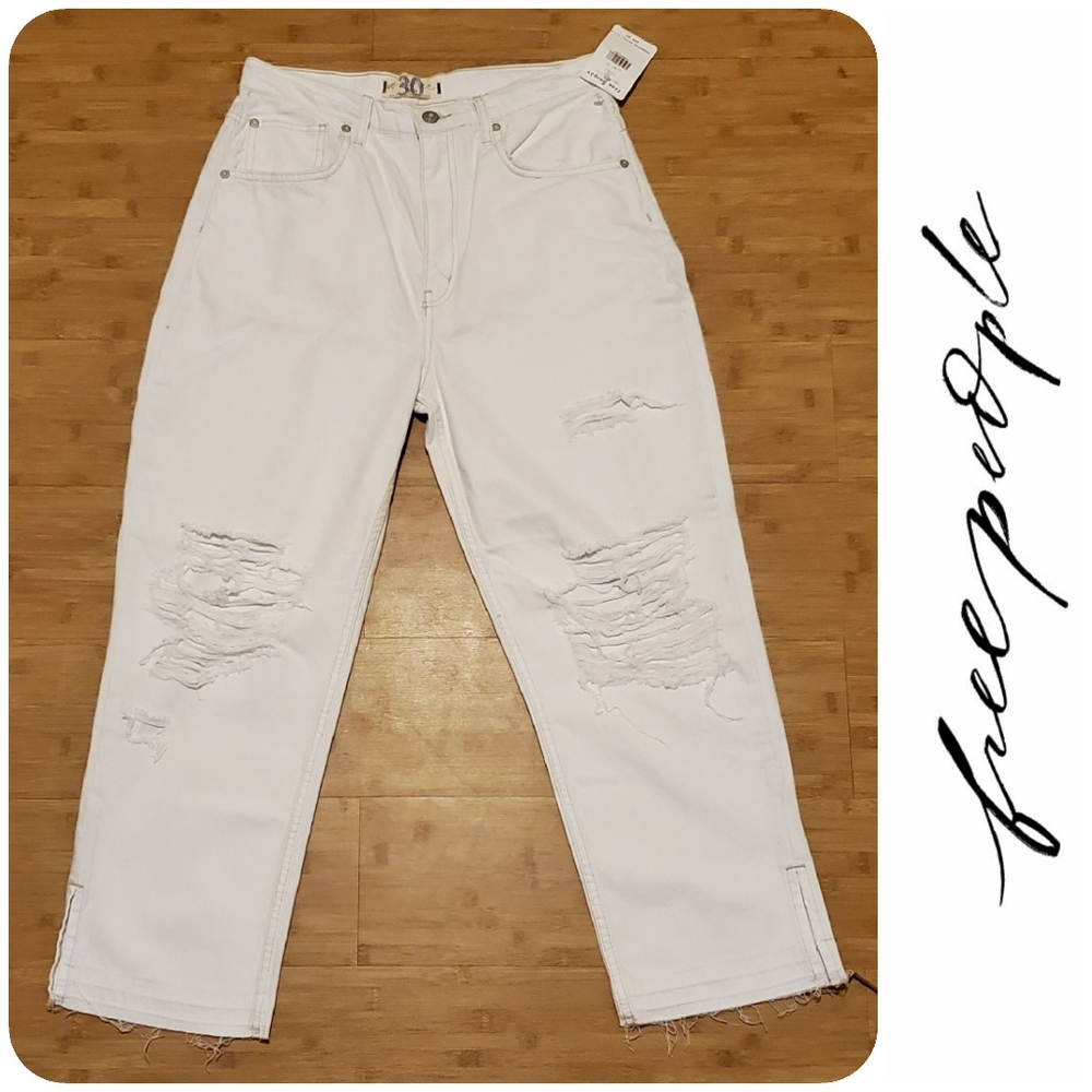 NWT Free People white jeans